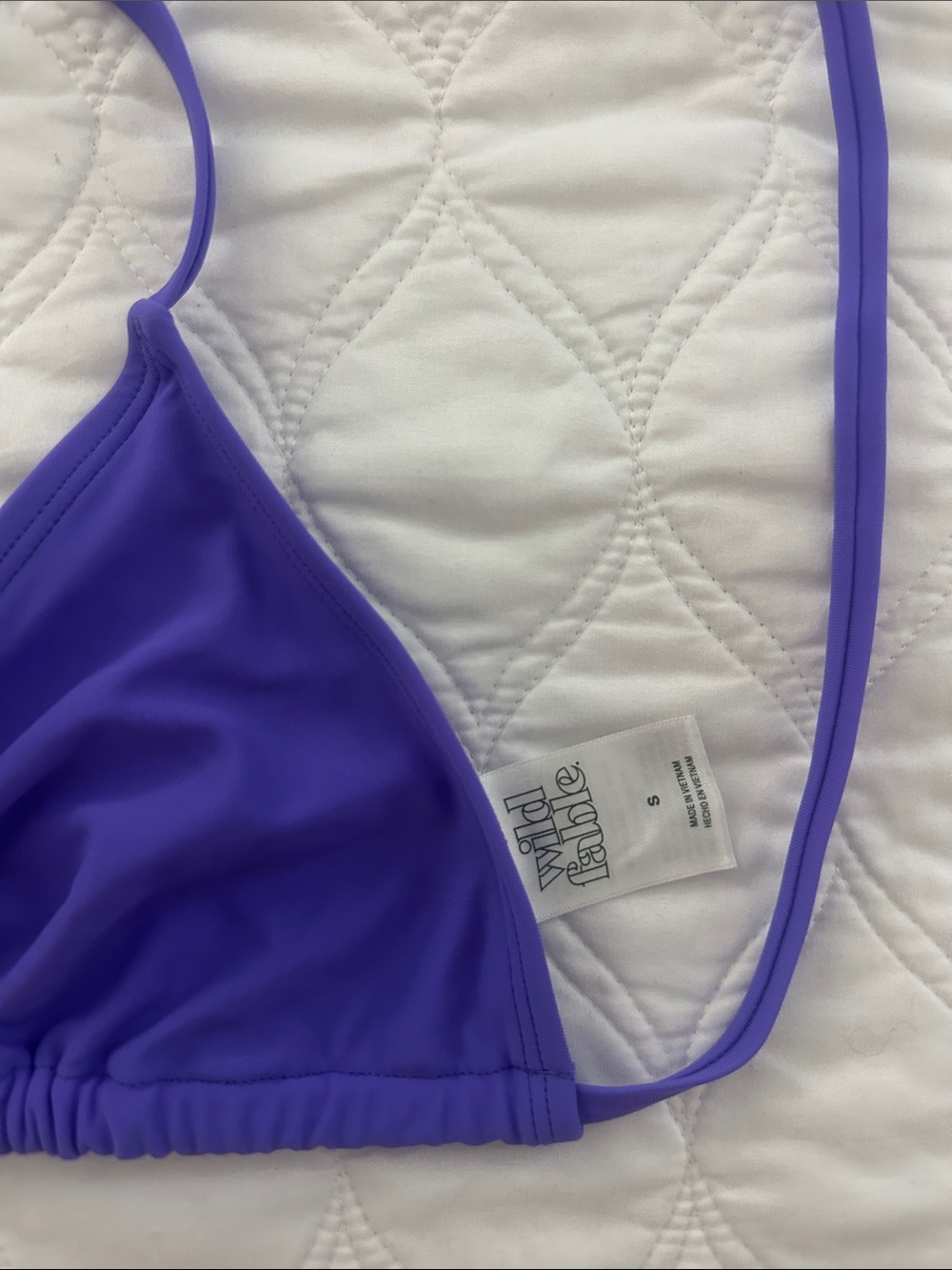 Wild Fable Purple Triangle Bikini Top - Picture 2 of 4